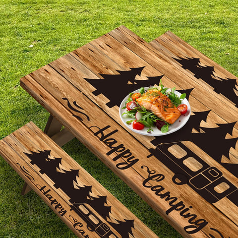Britown funda en uso sobre mesa de picnic, evita astillas