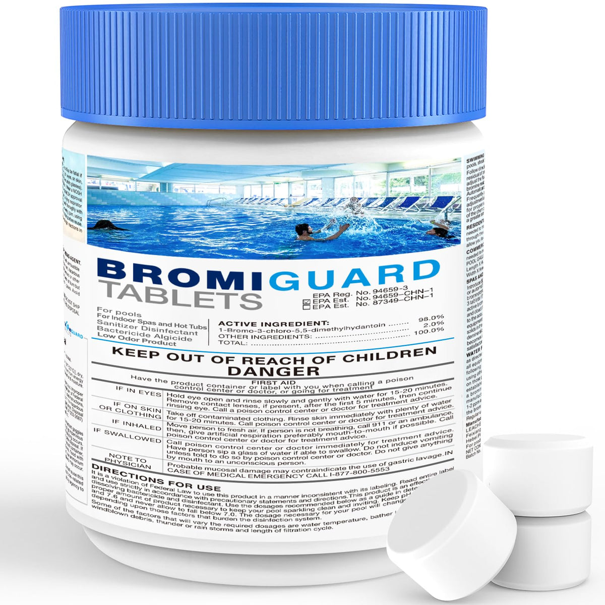 BROMIGUARD envase frontal mostrando producto y ventaja de larga duración