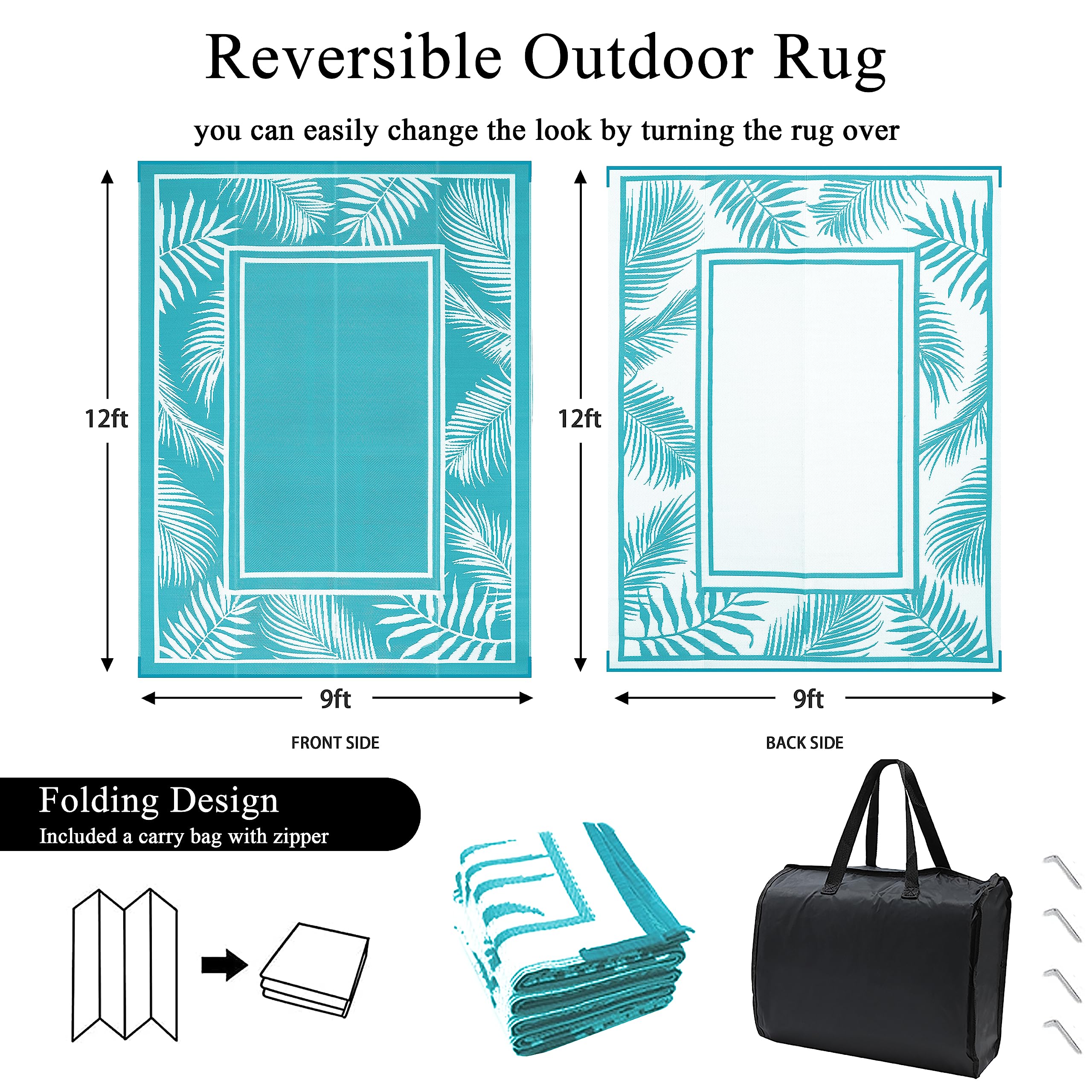 Bsmathom vista del anverso reversible con patrón elegante y práctico