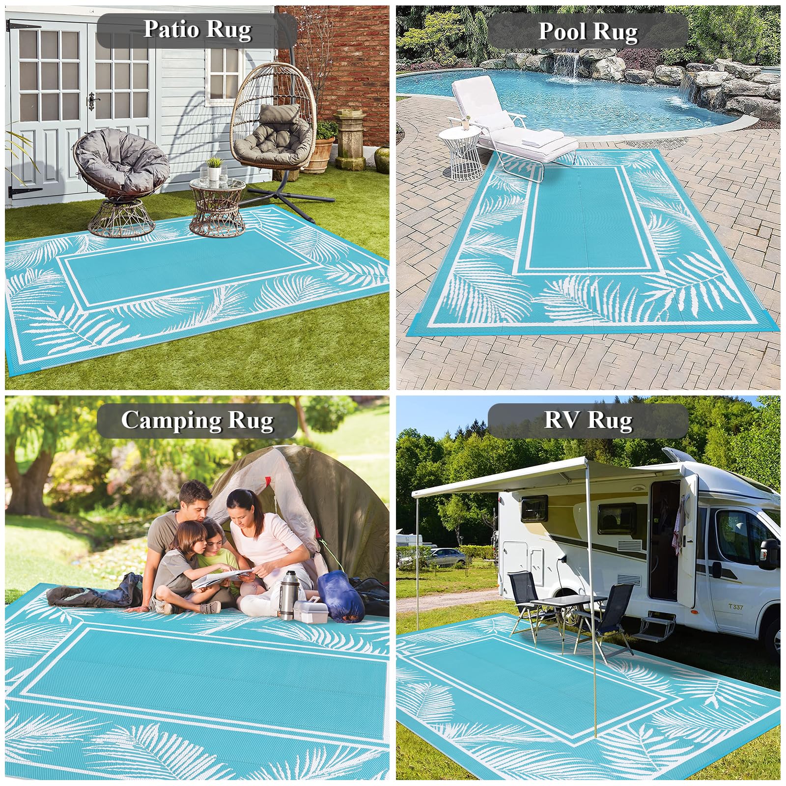 Bsmathom alfombra en playa para picnic fácil de limpiar y transportar
