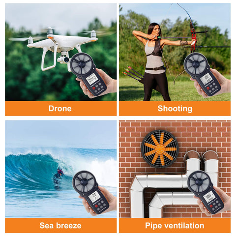 BTMETER en uso junto a un dron durante sesión de vuelo, datos en tiempo real