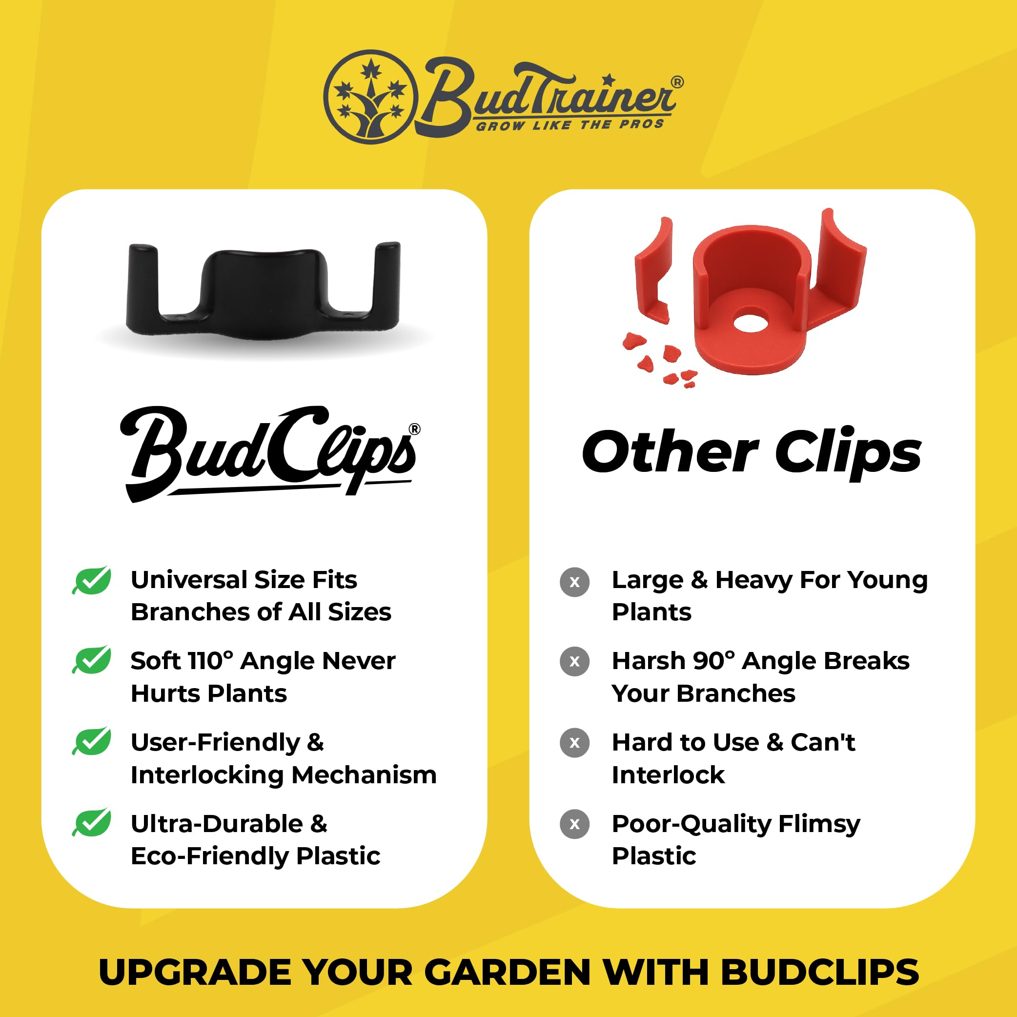 BudTrainer budclips caja abierta con 20 unidades lista para usar