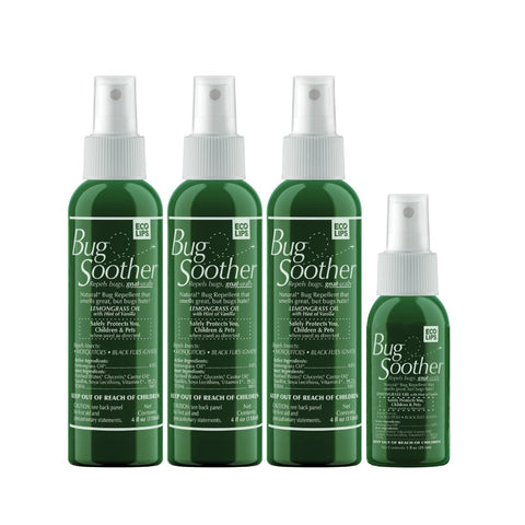 Bug Soother envase frontal mostrando diseño y beneficio protección natural