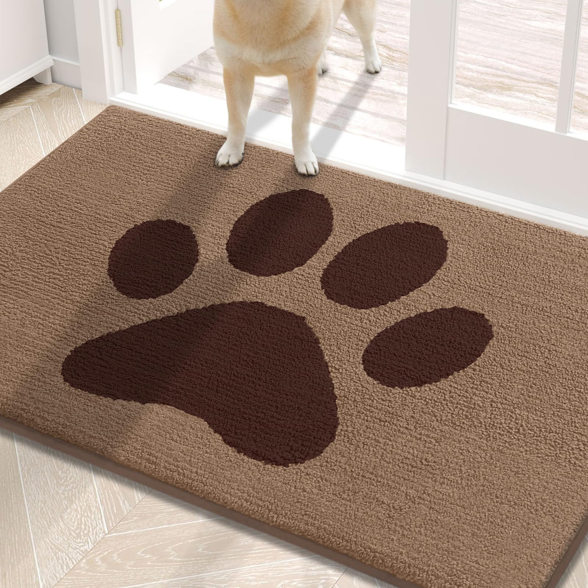Buganda felpudo frontal 36x24 mostrando superficie absorbente y acogedora