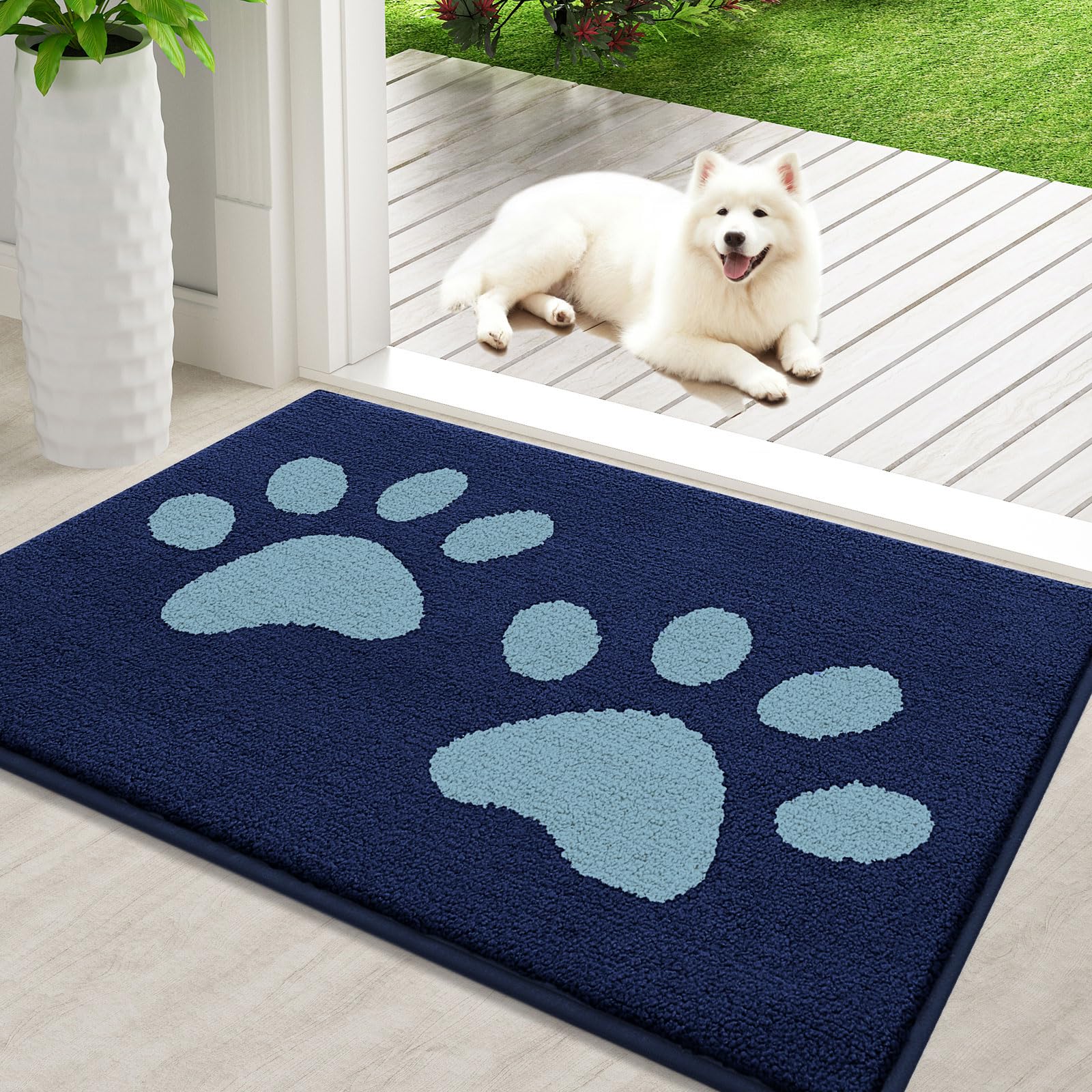 Buganda felpudo frontal 36x24 mostrando superficie absorbente