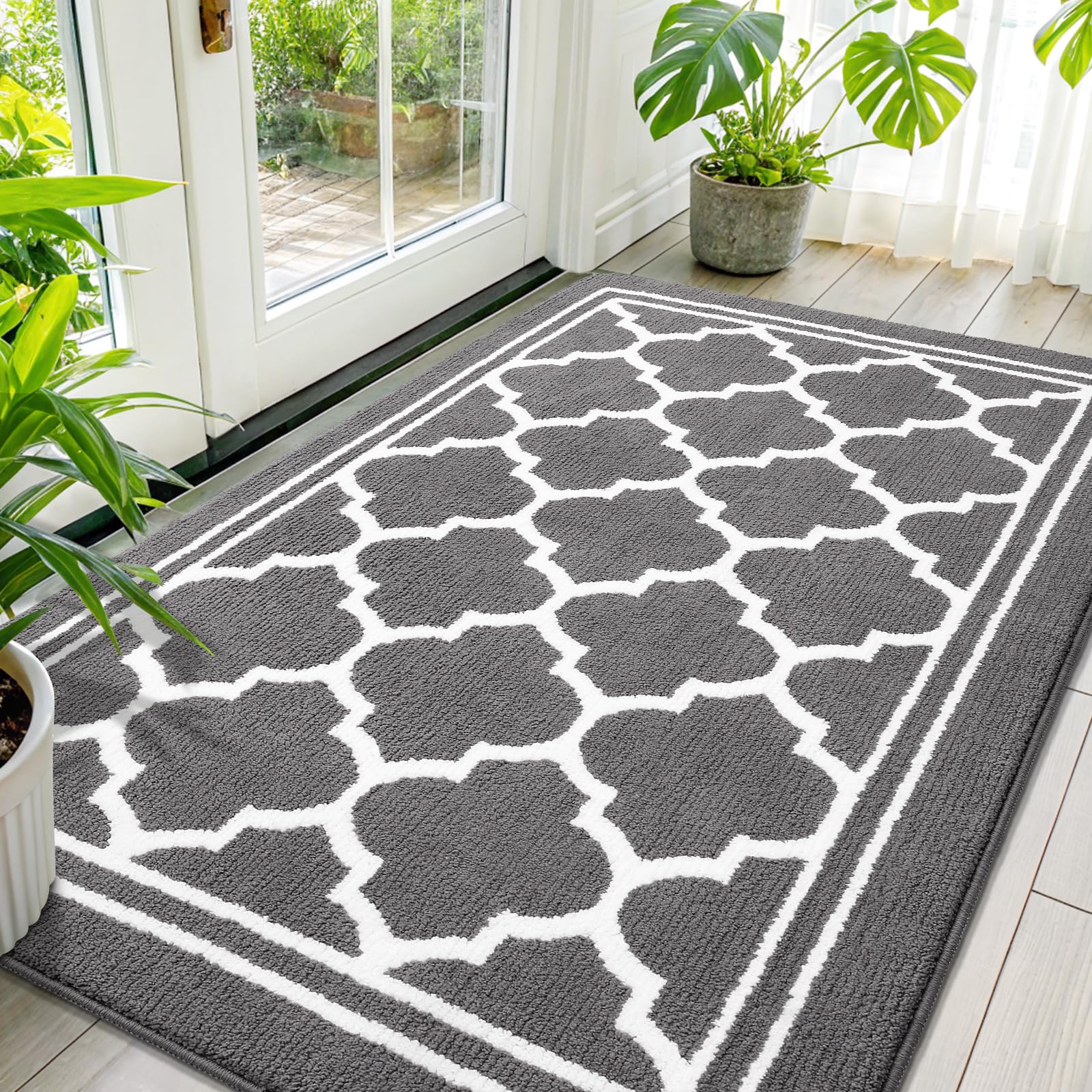 Buganda felpudo frontal que muestra cobertura amplia y protección