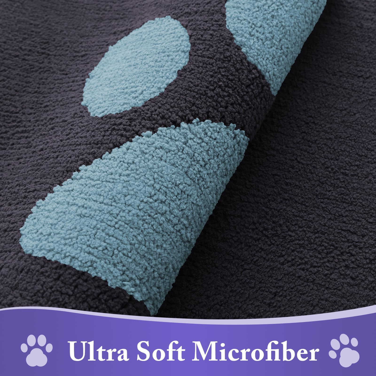 Buganda microfibra cerca mostrando textura absorbente y suavidad