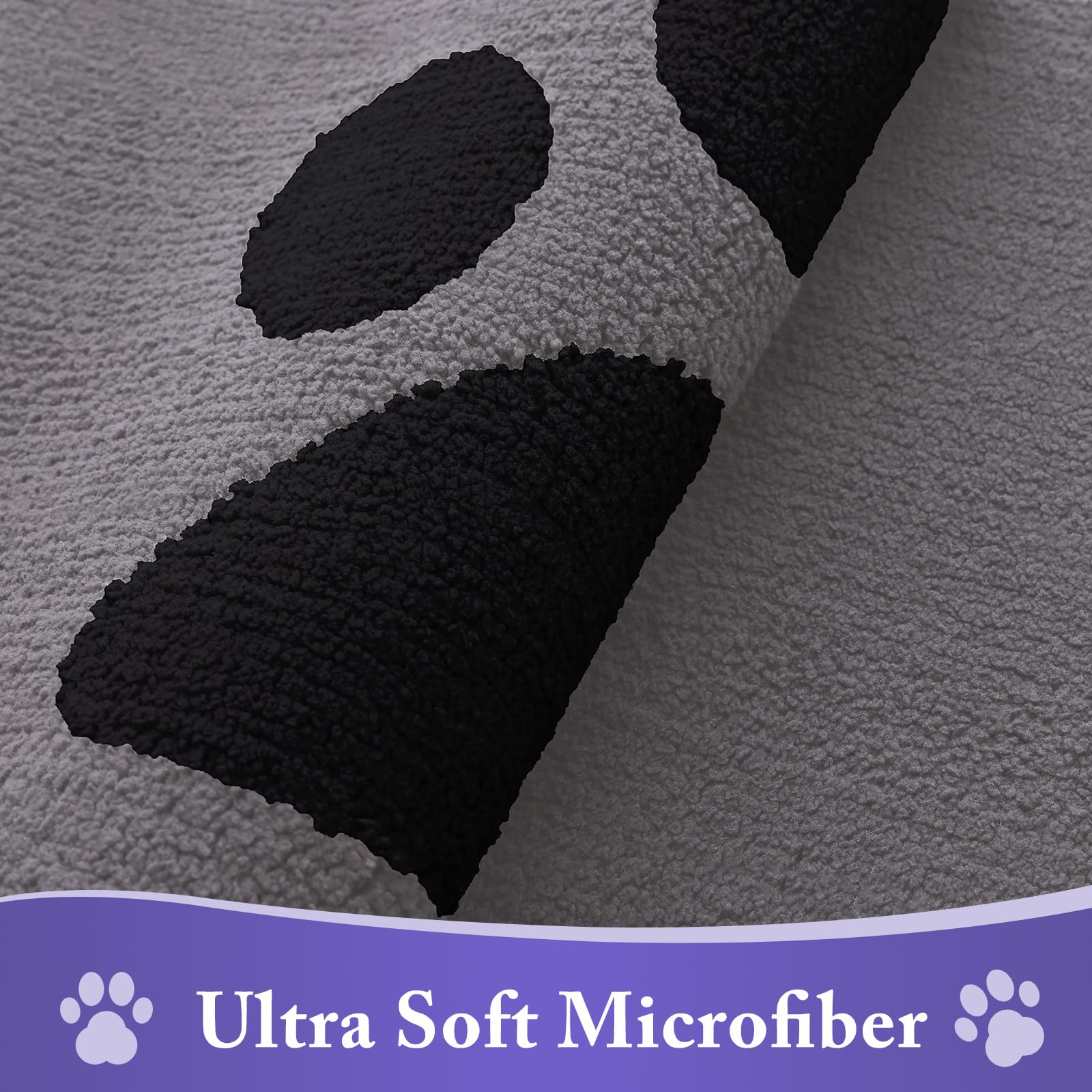 Buganda microfibra detalle suave y absorbente para patas