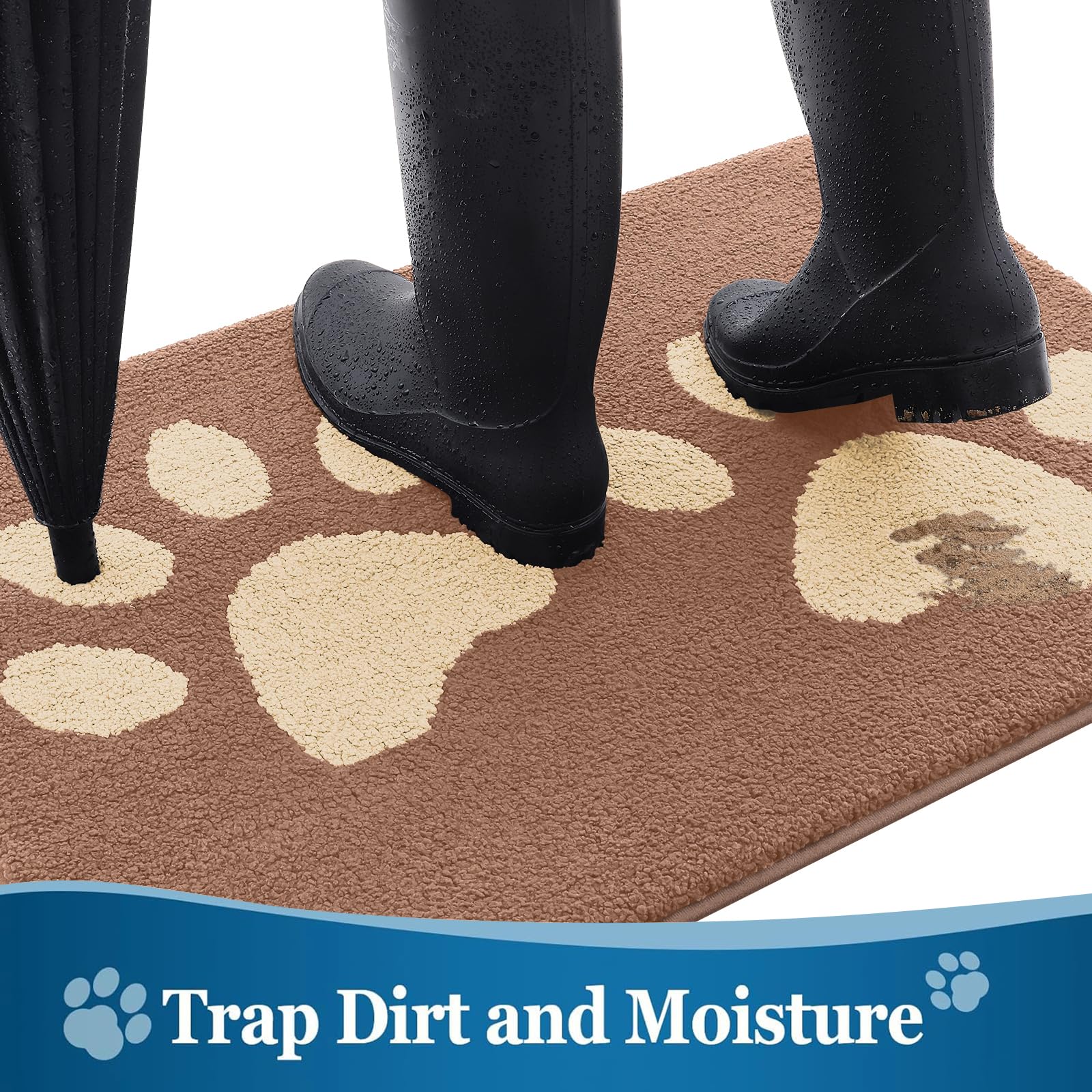 Buganda detalle de microfibra absorbente para secar patas rápidamente