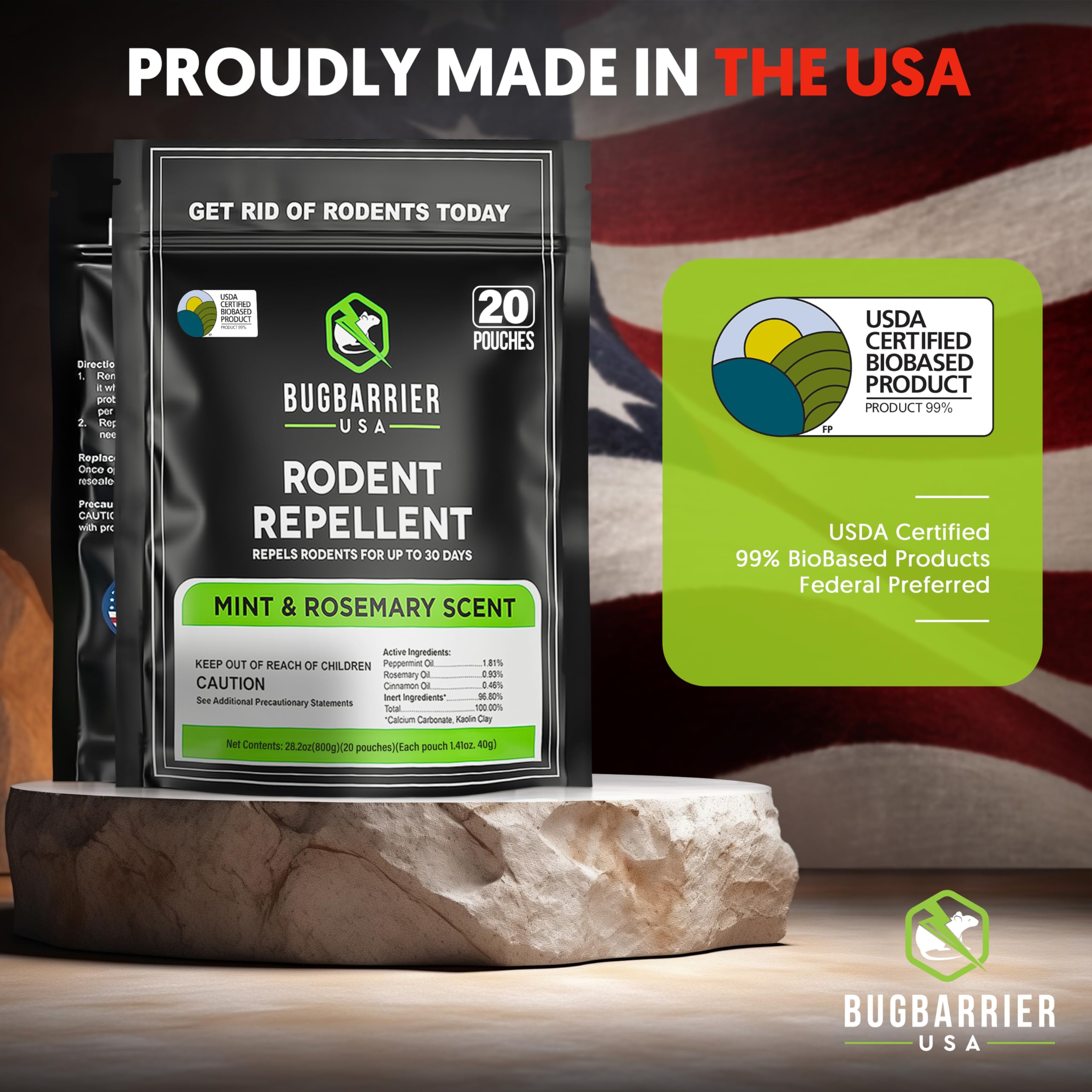 BugBarrier etiqueta biobased certificada seguridad natural