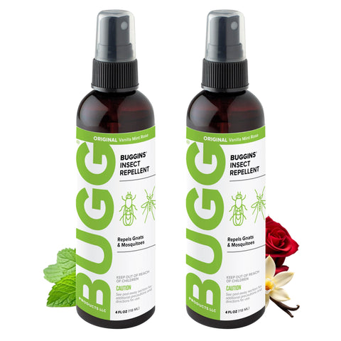 Buggins muestra frontal del pack de 2 botellas, protección portátil