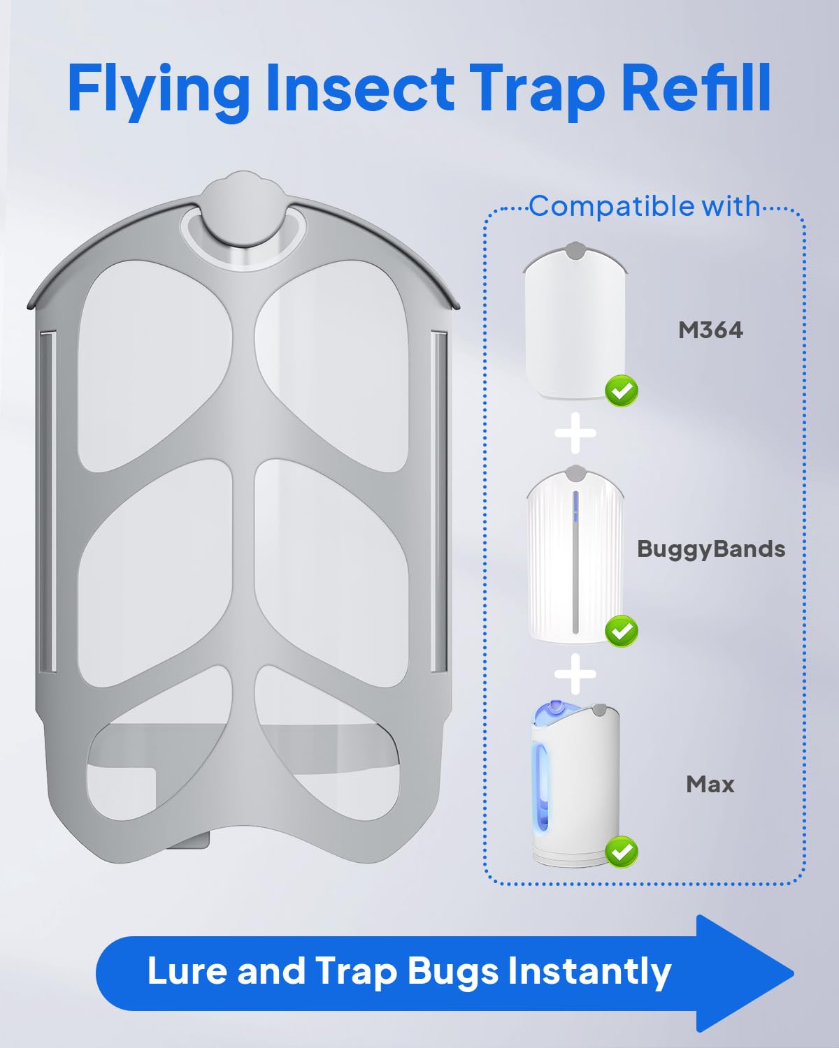 BuggyBands cartucho insertado en dispositivo compatible para reemplazo rápido
