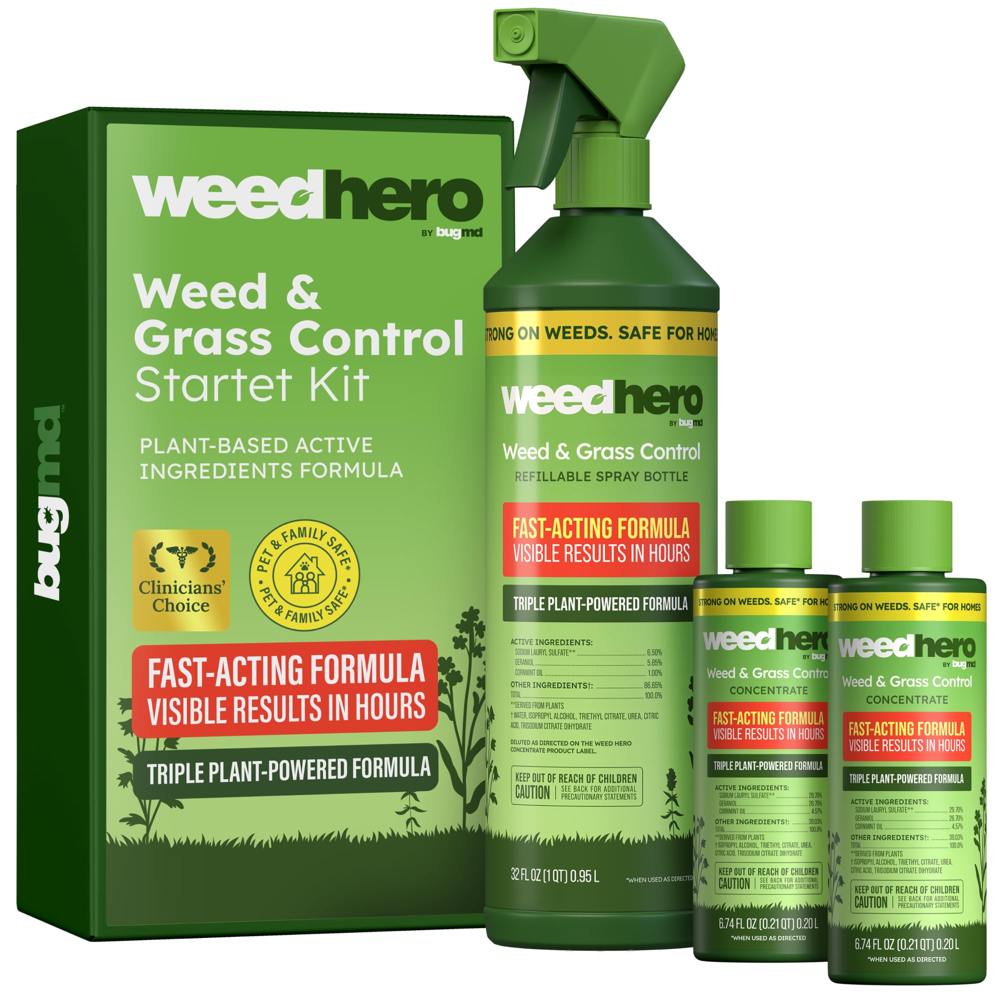 BugMD envase frontal mostrando kit completo y beneficio de control rápido