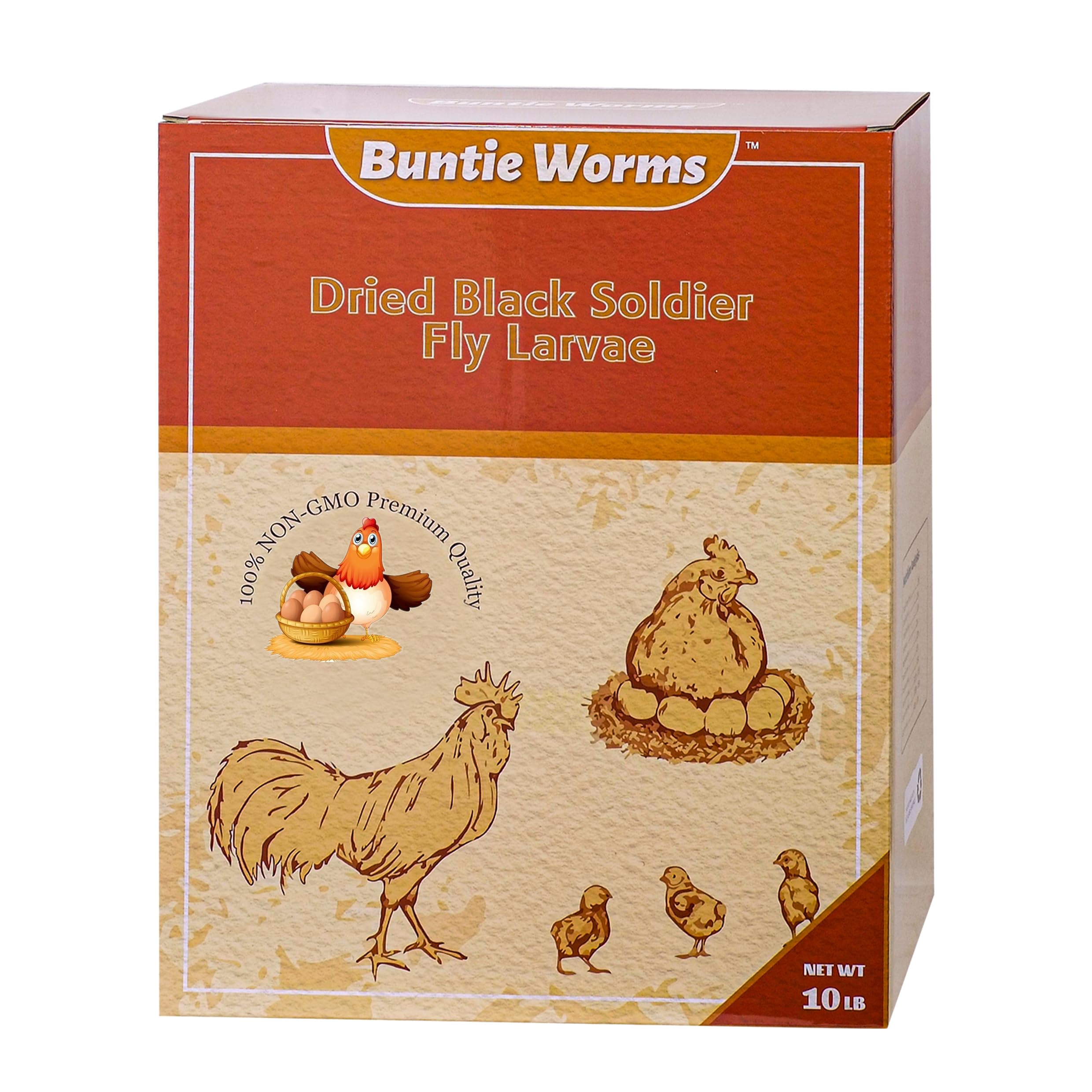 BUNTIE WORMS paquete delantero mostrando la bolsa resellable y beneficio de almacenamiento
