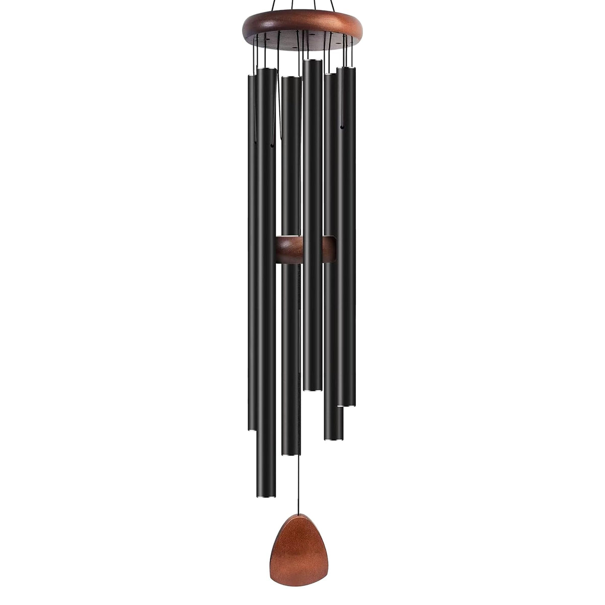 Bursvik campana 45" vista frontal en negro mostrando diseño y acabado resistente para patio