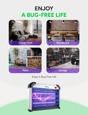 Buzbug etiqueta técnica con especificaciones y ahorro energético