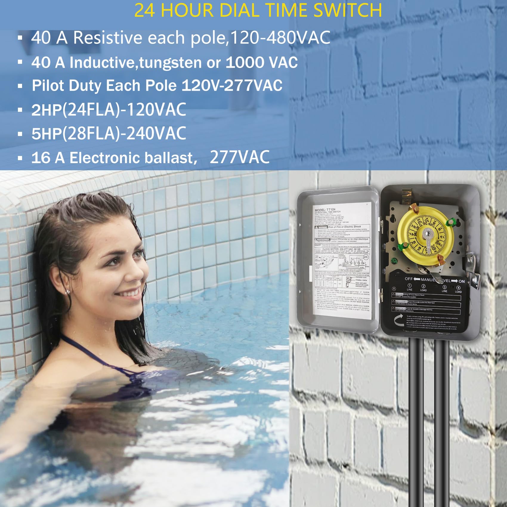 Motor interno Bxmgr T104M con bobinado de cobre mejorado para durabilidad