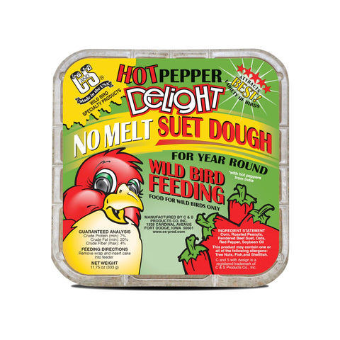 C&S aves alimentándose del suet destacando energía y atracción