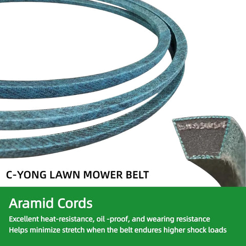 C-YONG correa instalada en polea demostrando transferencia efectiva