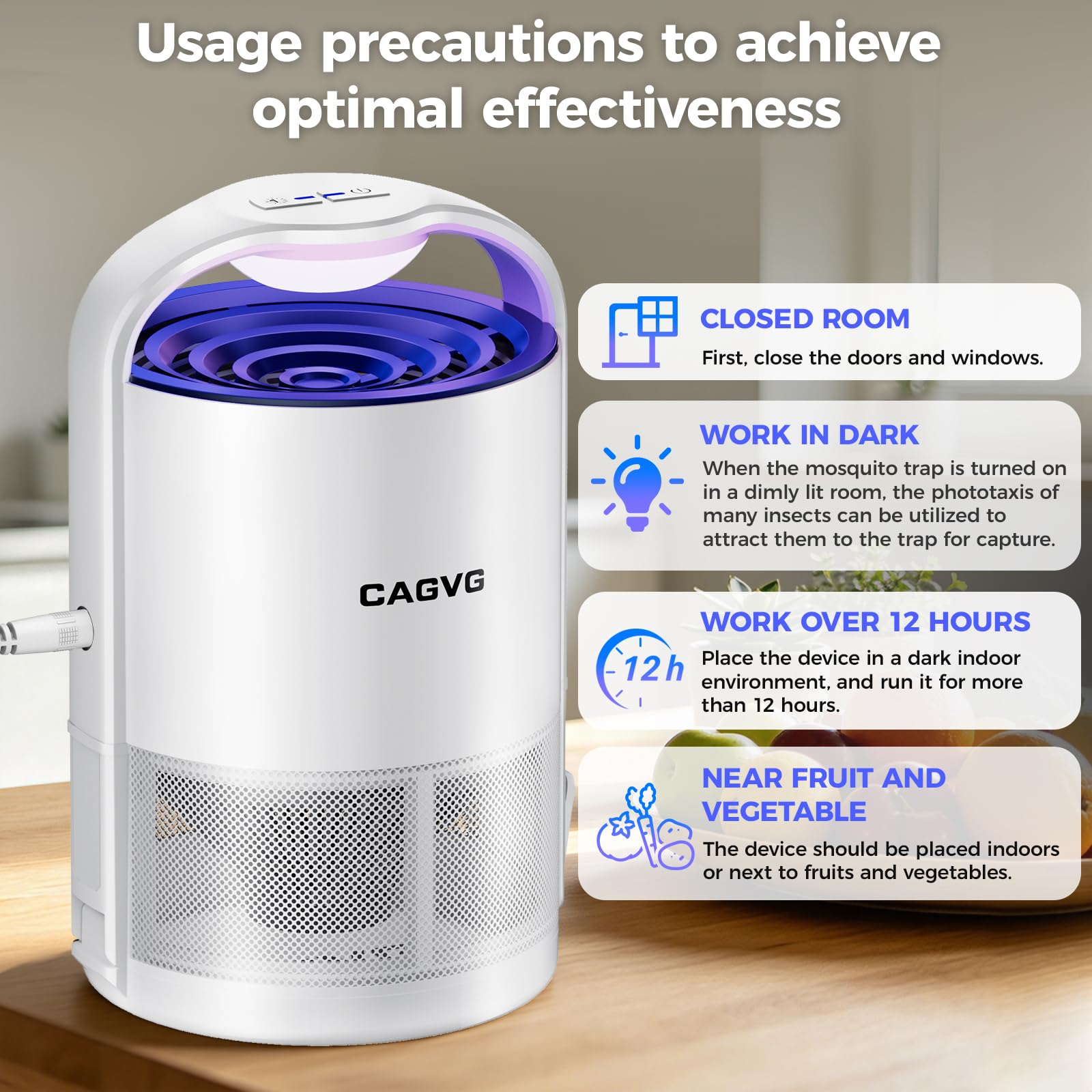 CAGVG comparada con objeto para escala, tamaño compacto y discreto