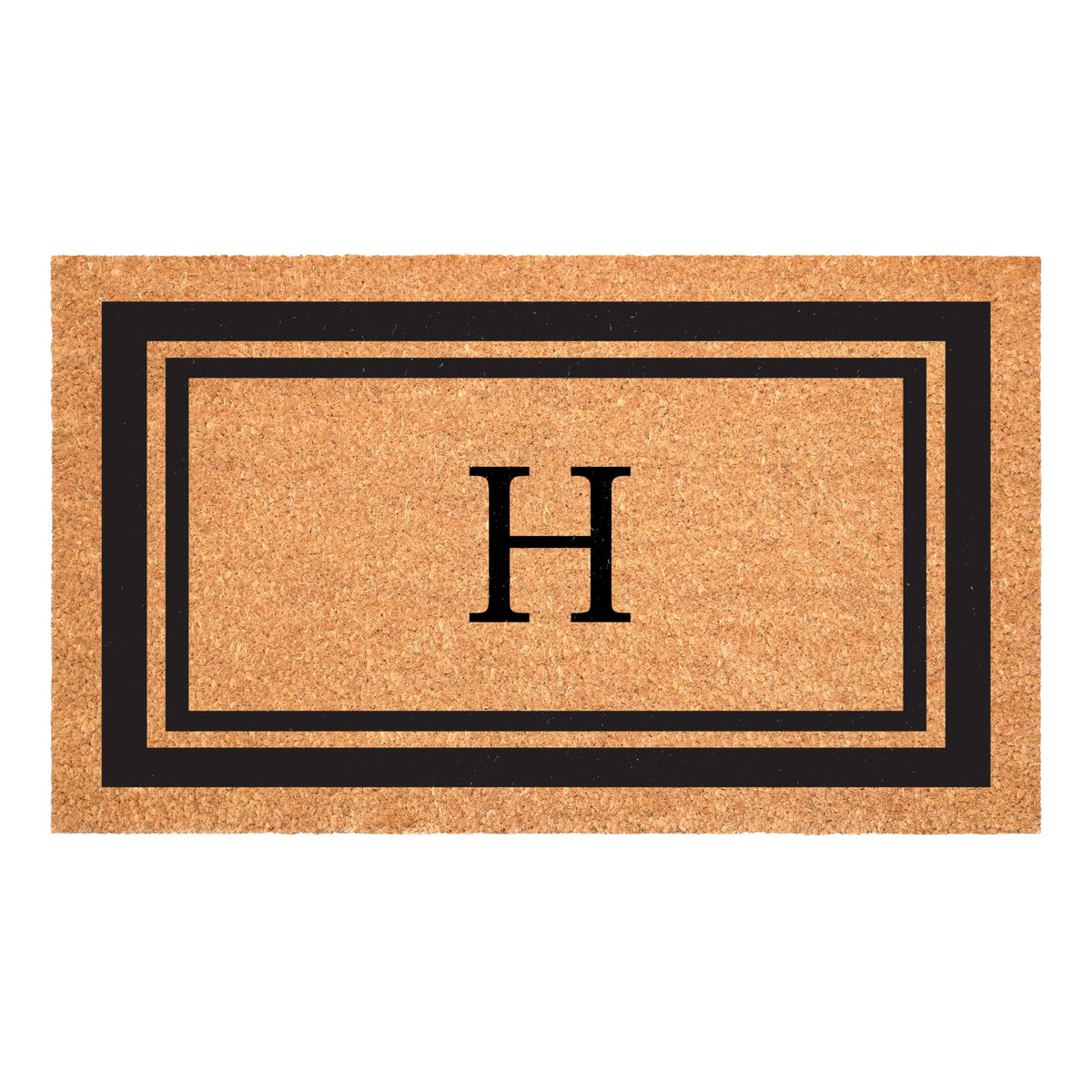 Calloway Mills felpudo frontal con monograma H, bienvenida elegante