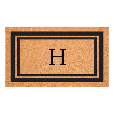 Calloway Mills felpudo frontal con monograma H, bienvenida elegante