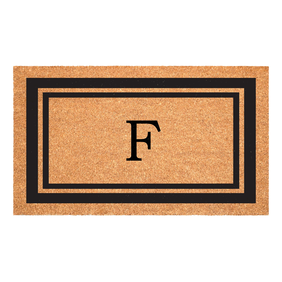 Calloway Mills felpudo letra F vista frontal aporta bienvenida elegante