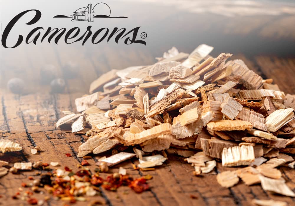 Camerons etiqueta que muestra 100% natural y sin aditivos como ventaja