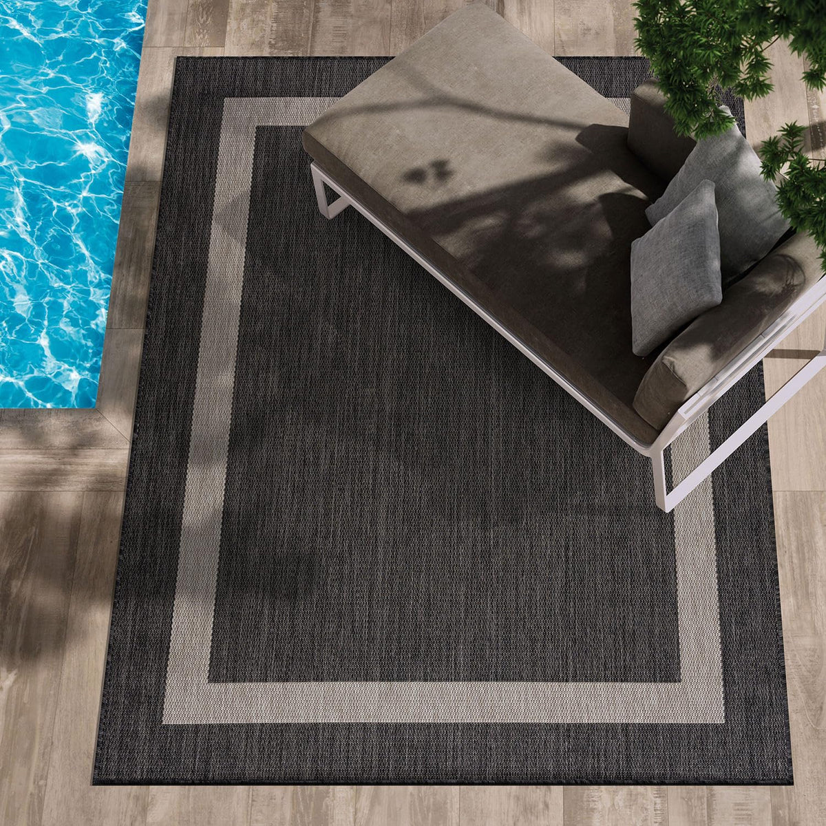 CAMILSON alfombra frontal con borde elegante y resistencia visible