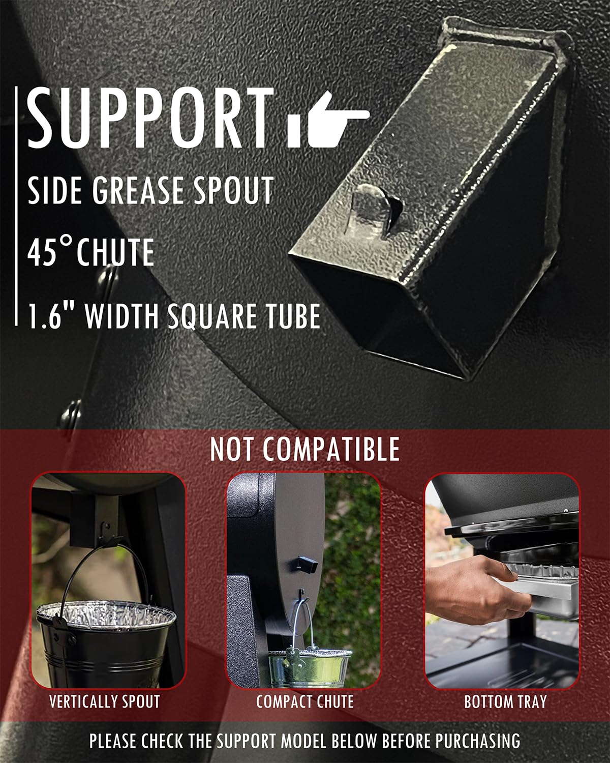 CaptainGrill comparación de tamaño para visualizar capacidad de 1,6 L
