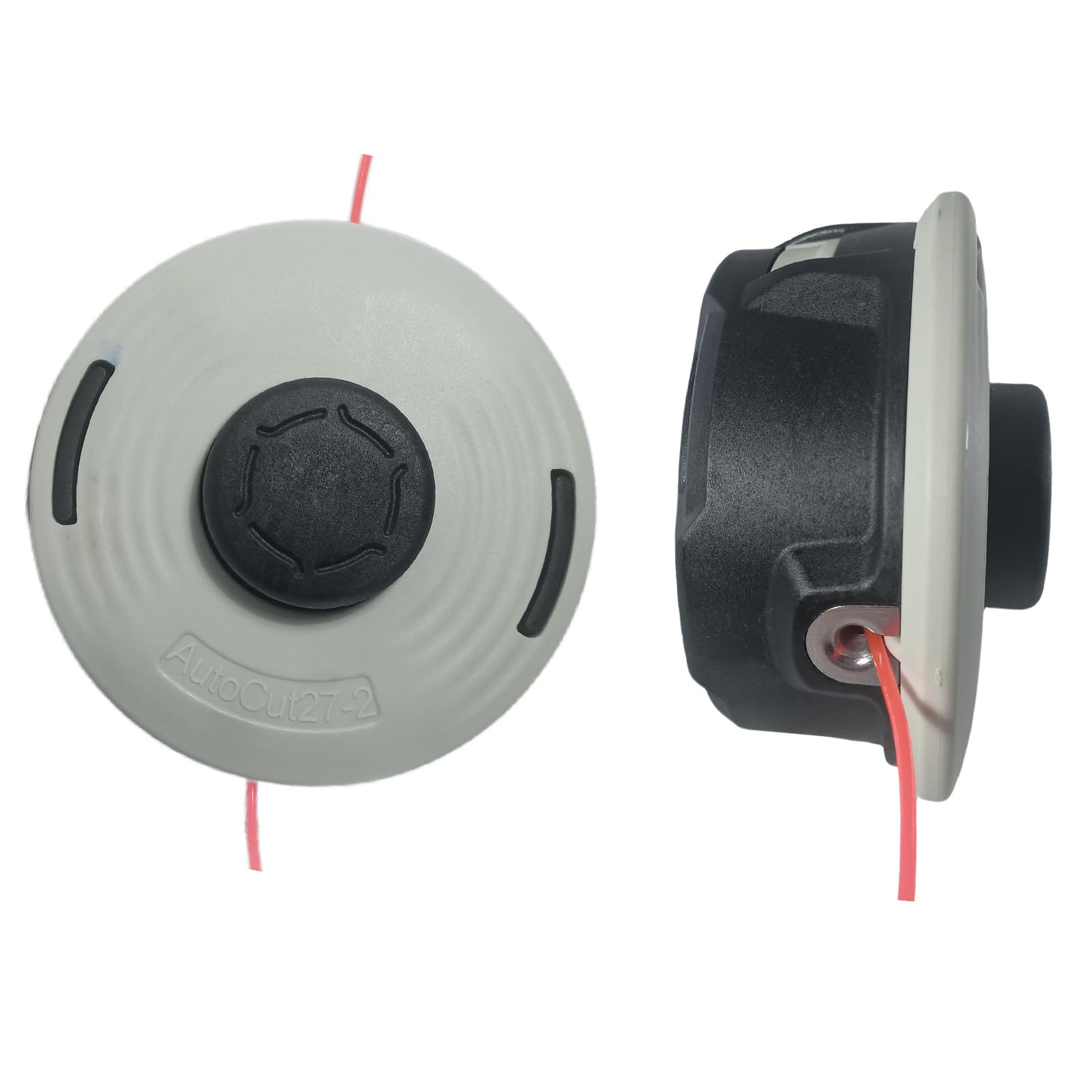 Carburionix cabezal AutoCut en uso en desbrozadora, corte uniforme