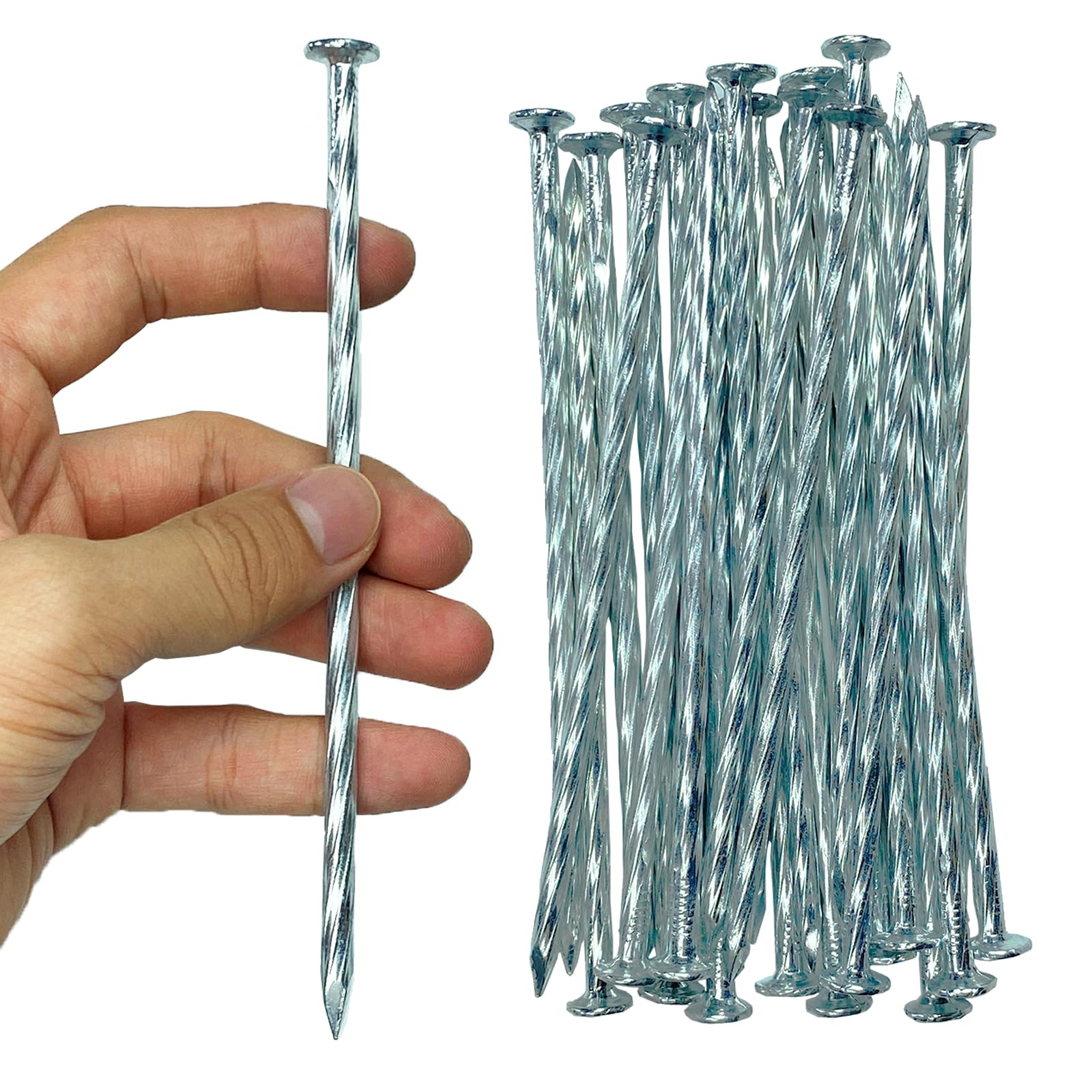 CAROYINO paquete frontal de 150 estacas espiral, cantidad y ahorro