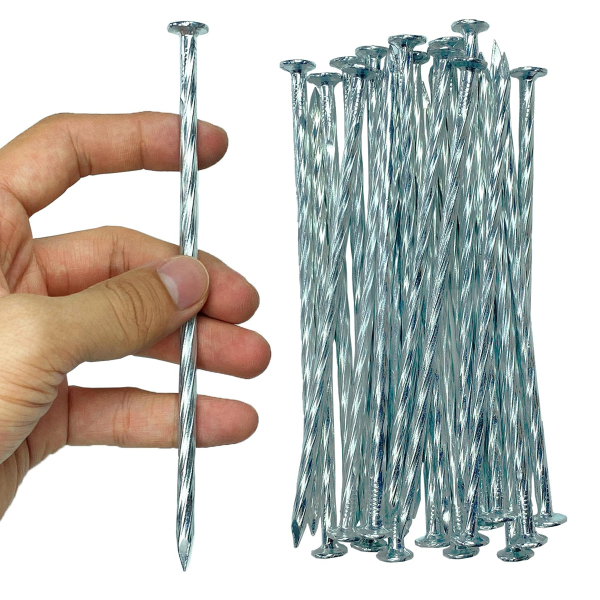 CAROYINO paquete frontal de 150 estacas espiral, cantidad y ahorro