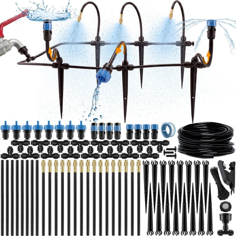 CARPATHEN kit frontal mostrando tubería principal y emisores, fácil instalación