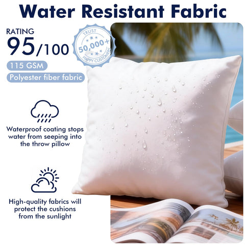CASAJOY cojín colocado en sillón exterior, confort y protección contra salpicaduras