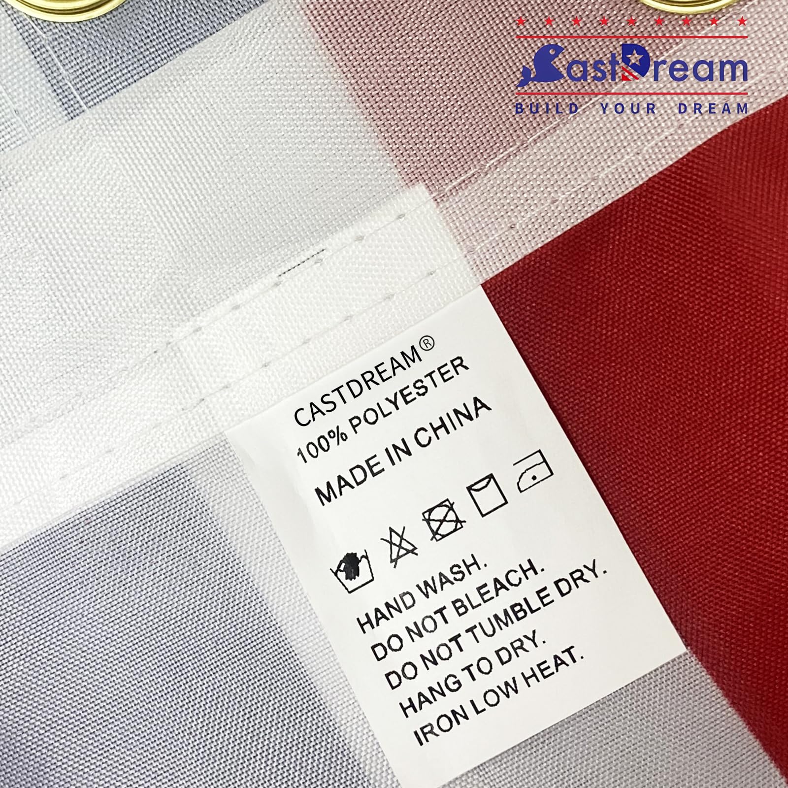 CASTDREAM bandera en barco sobre lago decoración náutica segura