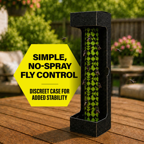 Catchmaster detalle del patrón verde-negro que oculta insectos y mantiene buena apariencia