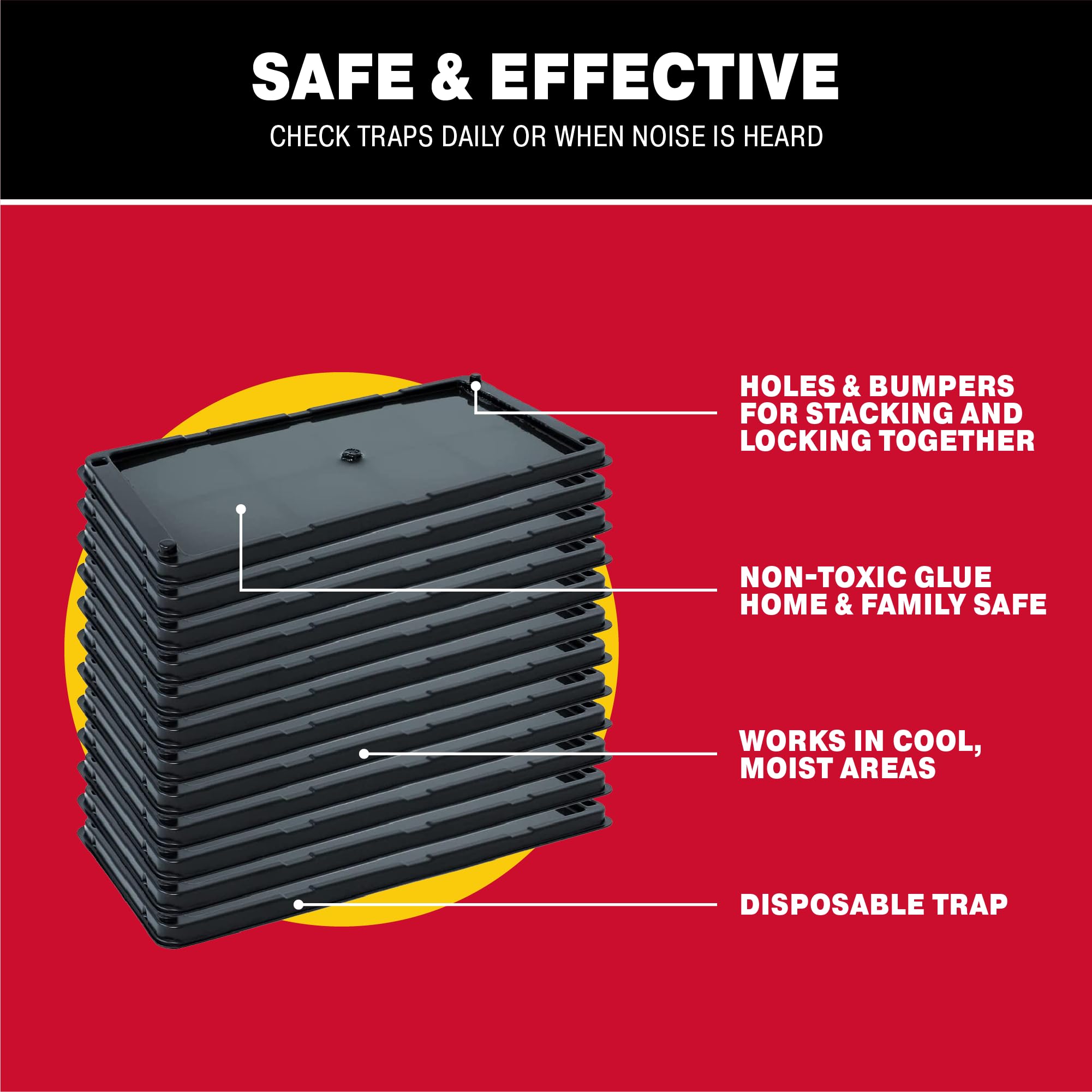 Catchmaster etiqueta con instrucciones claras para instalación segura