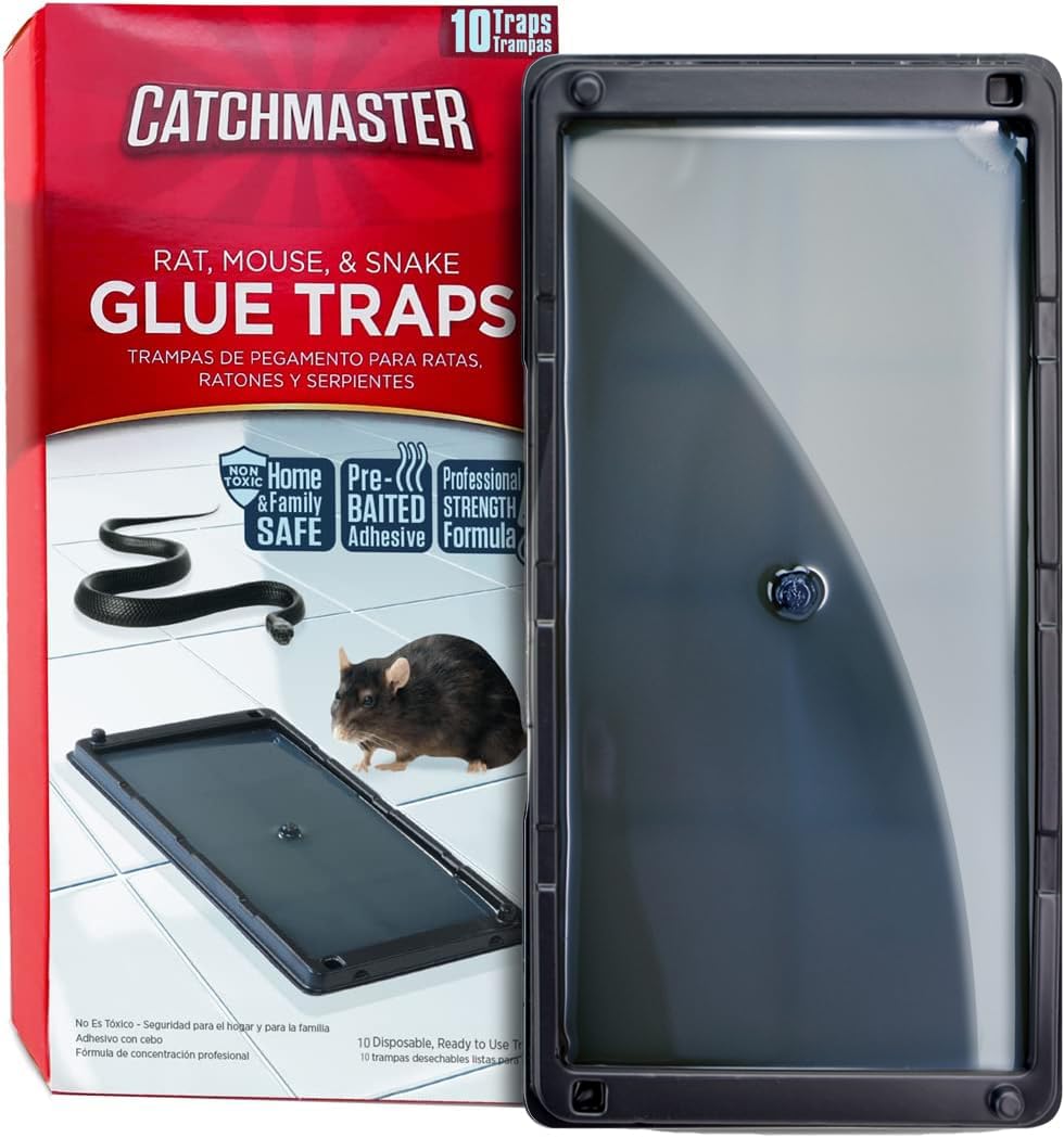 Catchmaster paquete frontal mostrando 10 bandejas listas para usar y control eficiente