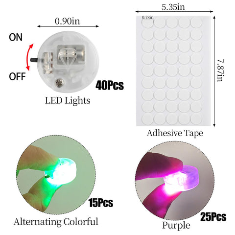 CCINEE murciélago iluminado con LED mostrando efecto nocturno