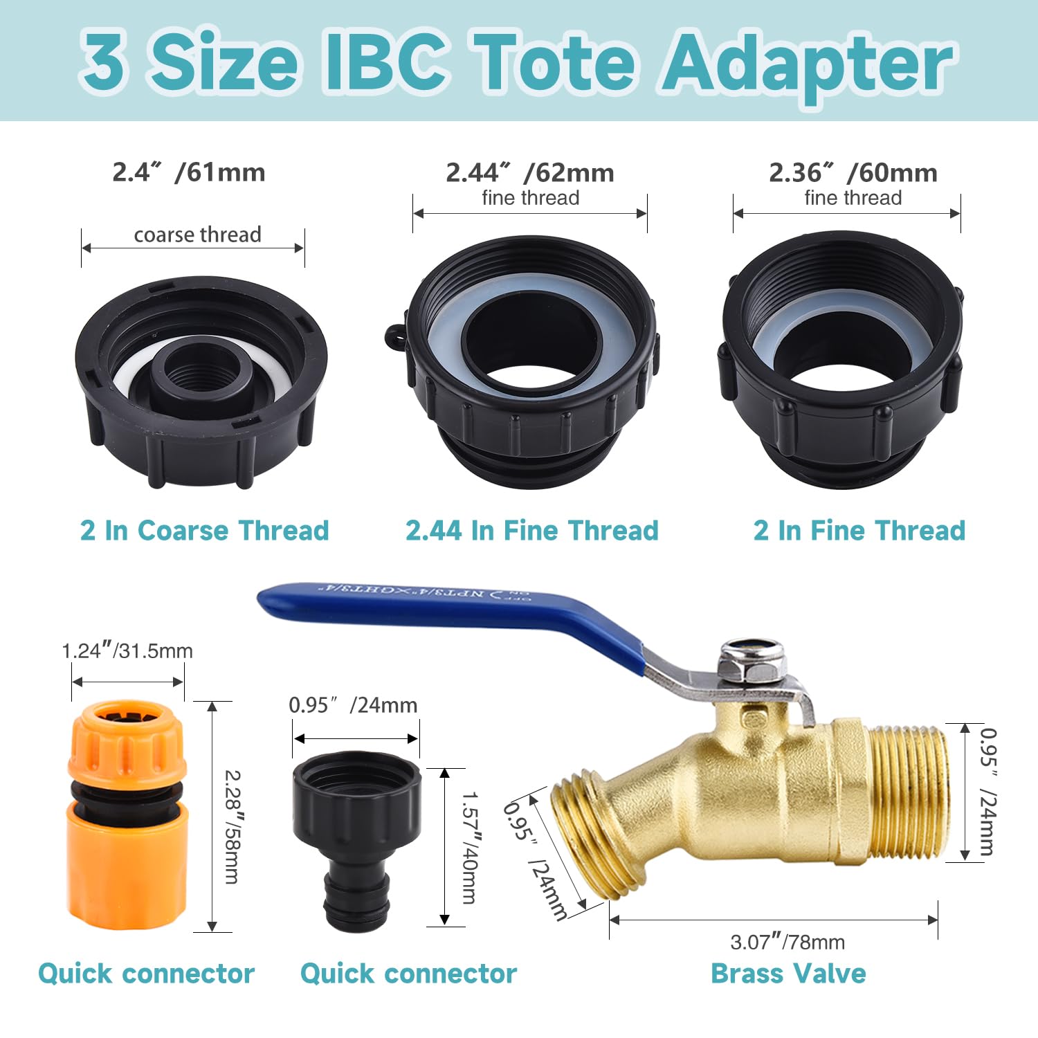 Ceaeso adaptador instalado en tote IBC demostrando conexión segura