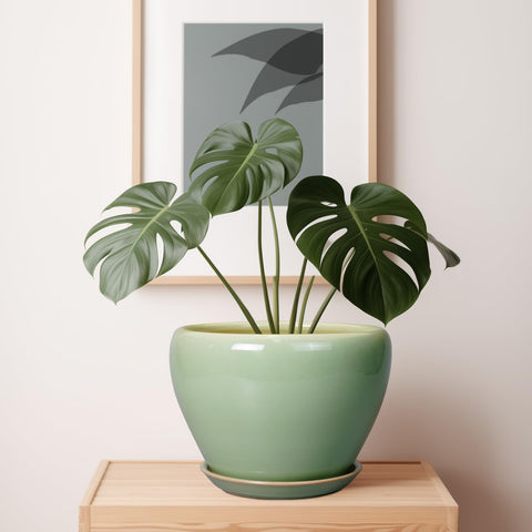 Ceramicfor ambiente decorativo con la maceta realzando el salón