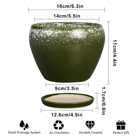 Ceramicfor agujero de drenaje bajo que protege raíces de exceso agua