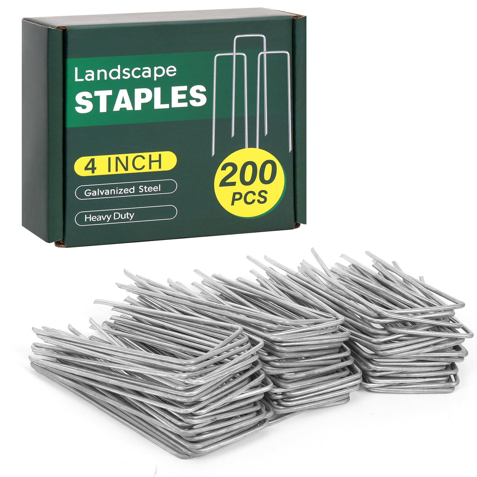 CEWOR paquete frontal de 200 clavijas galvanizadas para fijación duradera