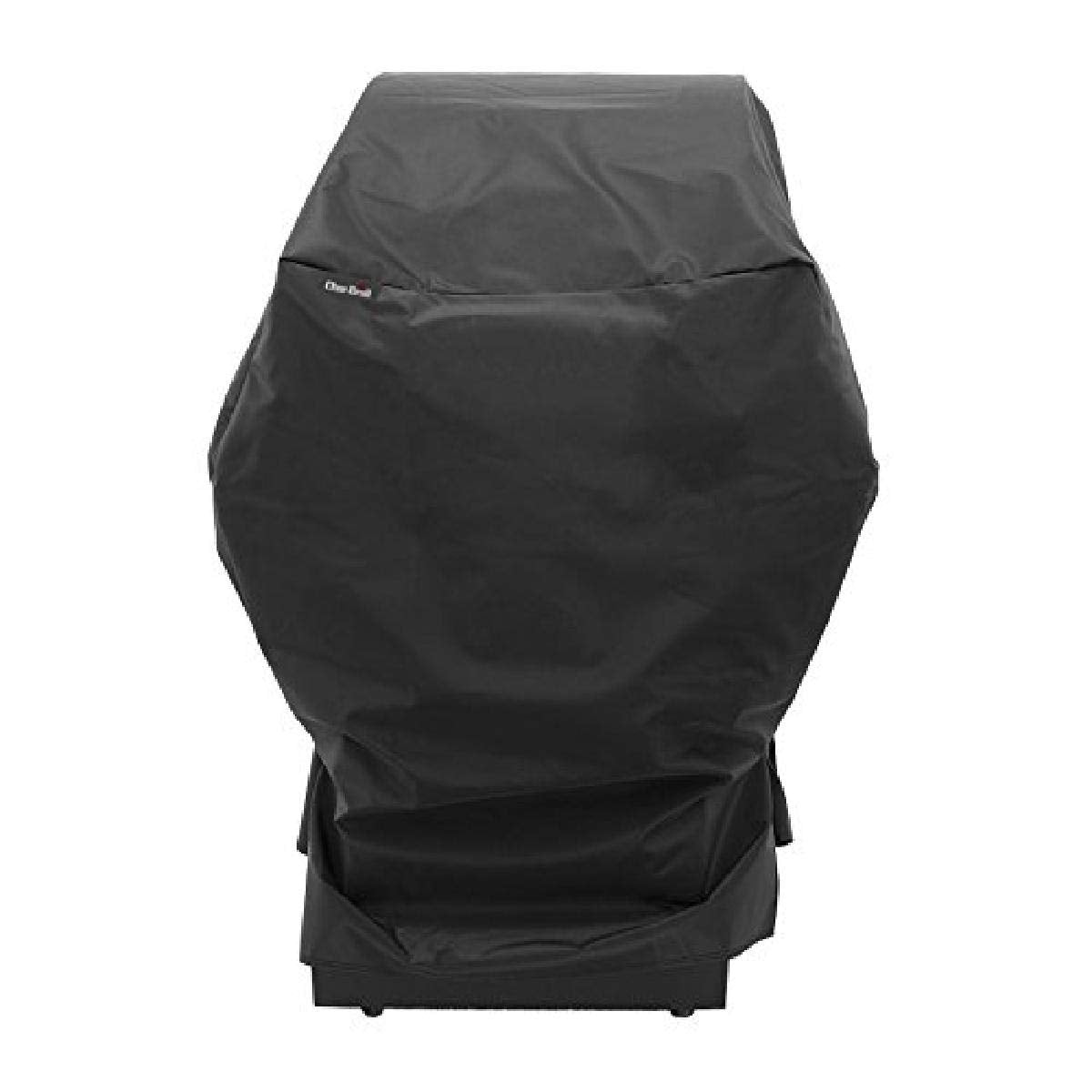 Charbroil funda frontal empacada protegiendo parrilla de lluvia