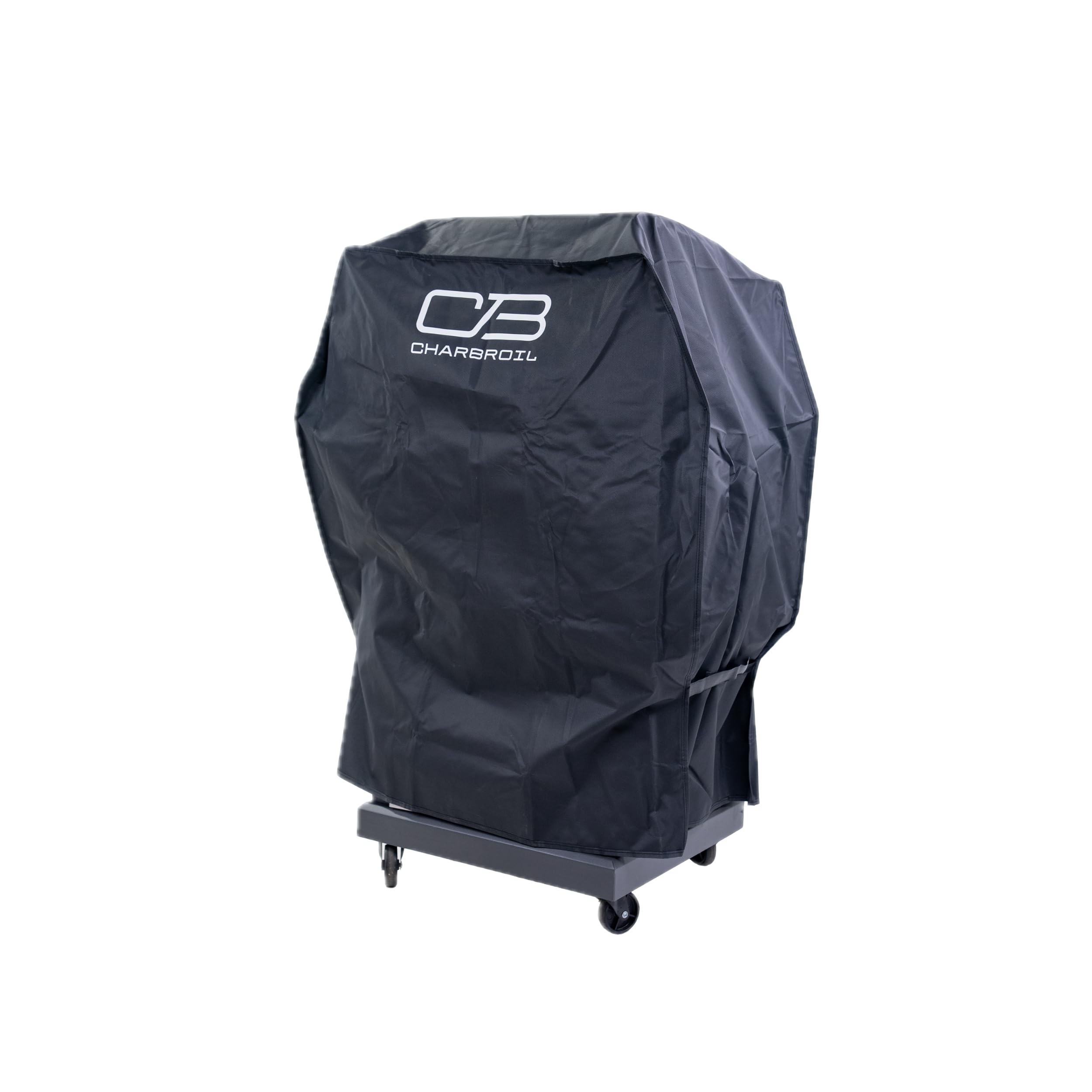 Charbroil funda frontal mostrando ajuste y protección UV