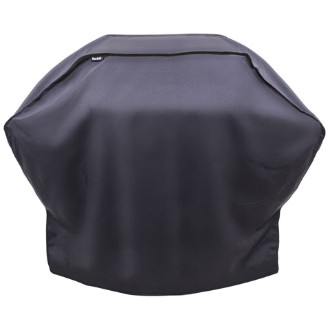 Charbroil funda frontal mostrando ajuste seguro y protección contra intemperie