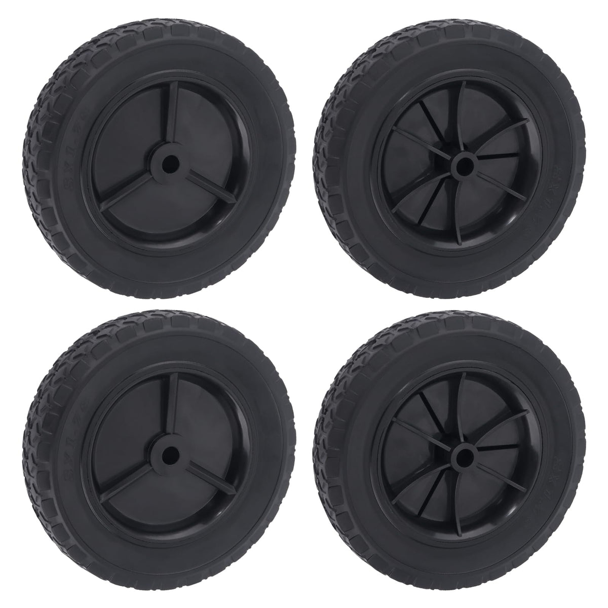 CheeMuii rueda 8" frontal pack mostrando diseño y robustez