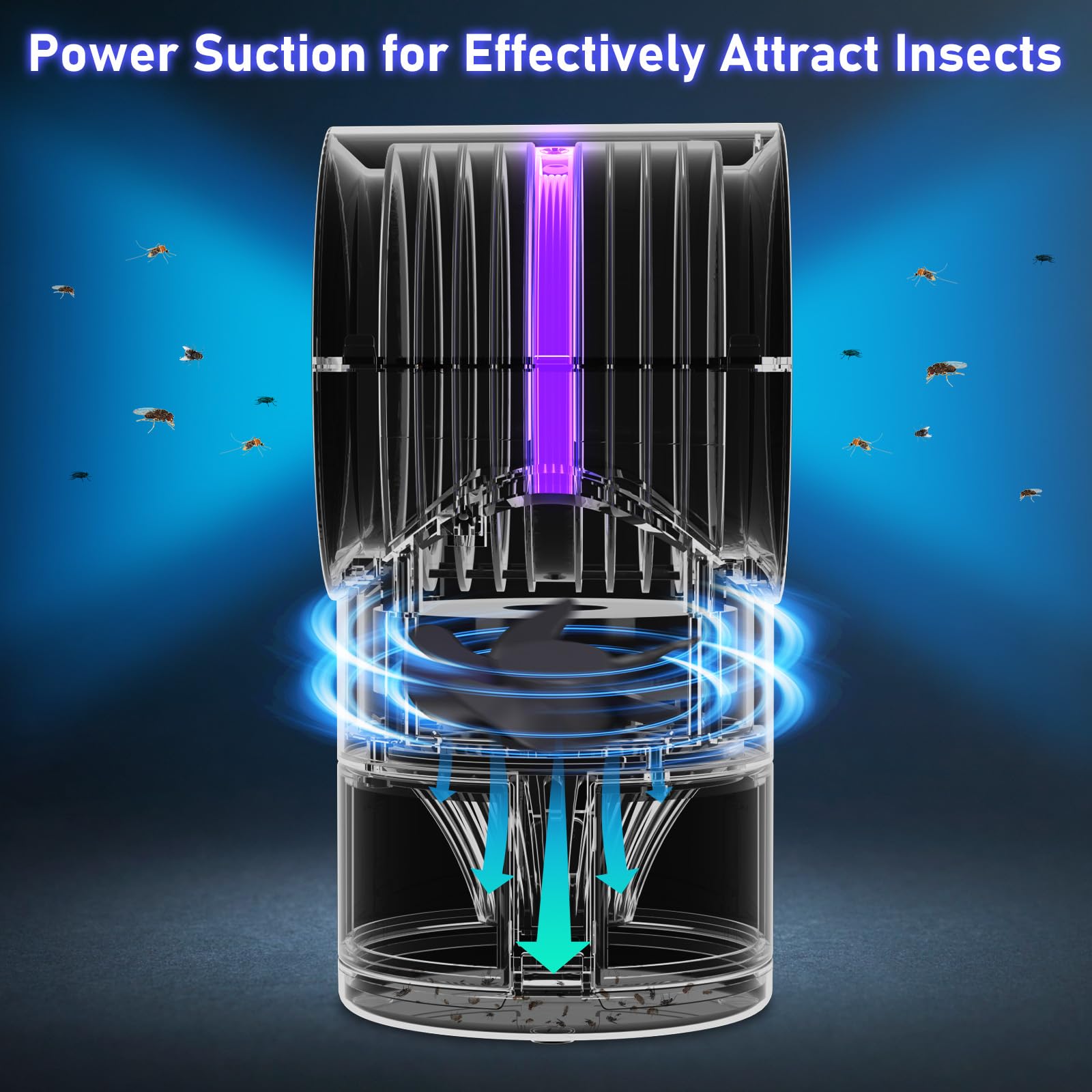 CHEER UPs detalle de la luz UV, atrae insectos eficientemente