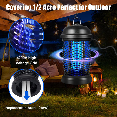 CHEER UPs bombilla UV 15W que atrae insectos eficazmente